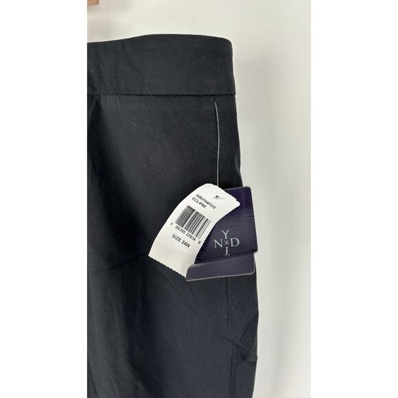 NYDJ Bi-Stretch Ankle Pant Trouser Womens Plus Size 24W Eclipse Black New Flawed - Picture 6 of 10